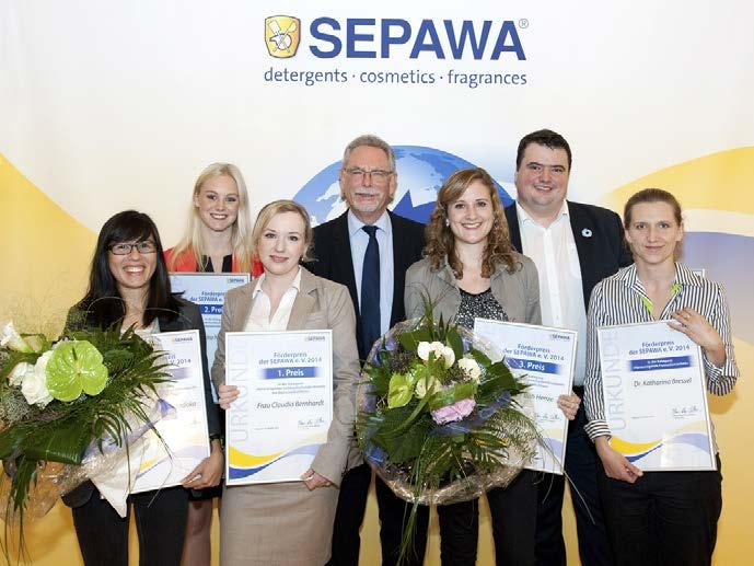 Zur Förderung des qualifizierten Nachwuchses wurden von der SEPAWA fünf Förderpreise für hervorragende Bachelorarbeiten und für zwei Dissertationen verliehen.