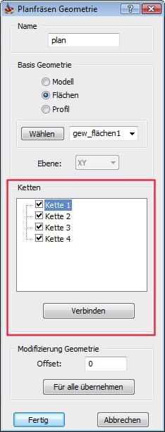 2.4 Verbesserung der Geometriedefinition beim Planfräsen In InventorCAM 2010 wurde die Geometriedefinition in Planfräsjobs verbessert.