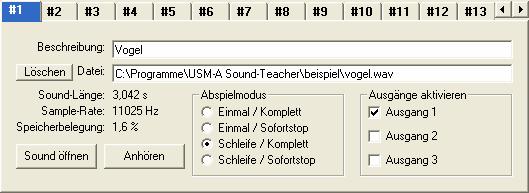 Bedienung der Software USM-A Sound-Teacher Die Gestaltung der Software wurde so einfach wie möglich gehalten, um eine intuitive Bedienung zu ermöglichen.