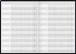 A4 (21 x 27 cm) : 871574 Kunststof-Einband schwarz, 1-farbiger Druck, Fadenbindung 13 Monate Dezember bis Dezember,