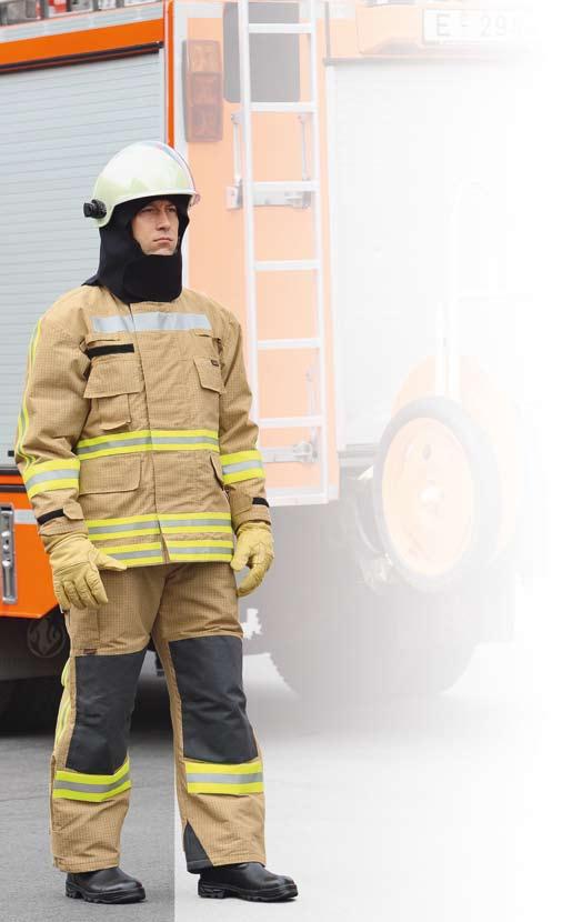 Kleidung für Brandbekämpfung Beispiel 3 Die neue europäische Norm DIN EN 469 Nach der DIN EN 469 Schutzkleidung für die Feuerwehr Leistungsanforderungen für Schutzkleidung für die Brandbekämpfung,