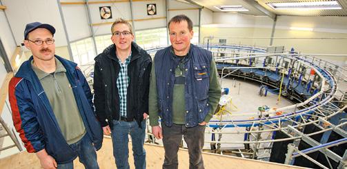 Drei Betriebe ein Kuhstall In der Dustenhof KG haben sich drei Milcherzeuger zusammengeschlossen. Ihr Ziel: 350 Kühe mit über 10 000 kg Milch.