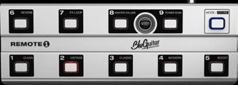AMP YOUR INDIVIDUAL PROGRAMMABLE GUITARAMP SYSTEM Features REMOTE Features ERKIT Direct access to AMP functions CLEAN, VINTAGE, CLASSIC, MODERN, BOOST, REVERB, FX-, nd Master Volume, Power Soak, Gain
