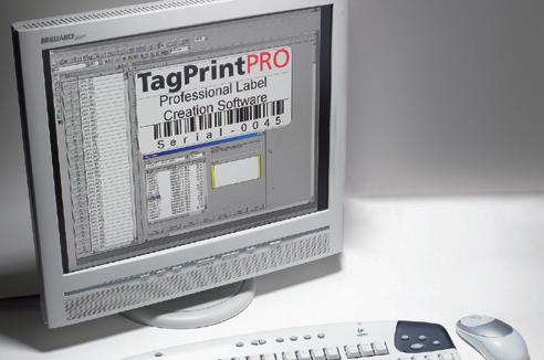 5.7 Kennzeichnungssysteme Druckersysteme & Software Etikettengestaltungssoftware TagPrint Pro TagPrint Pro ist das leistungsstarke Programm zur rationellen Bedruckung von Etiketten,