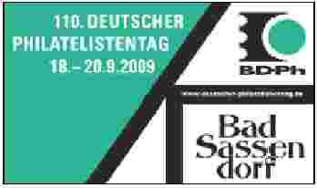 Deutscher Philatelistentag des BDPh im Kongress-Zentrum Bad Sassendorf Festredner ist