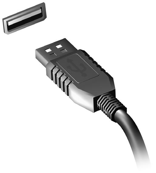 USB (Universal Serial Bus)-Anschluss - 55 USB (UNIVERSAL SERIAL BUS)- A NSCHLUSS Der USB-Port ist ein High-Speed Port, der den Anschluss von USB- Geräten wie z.b.