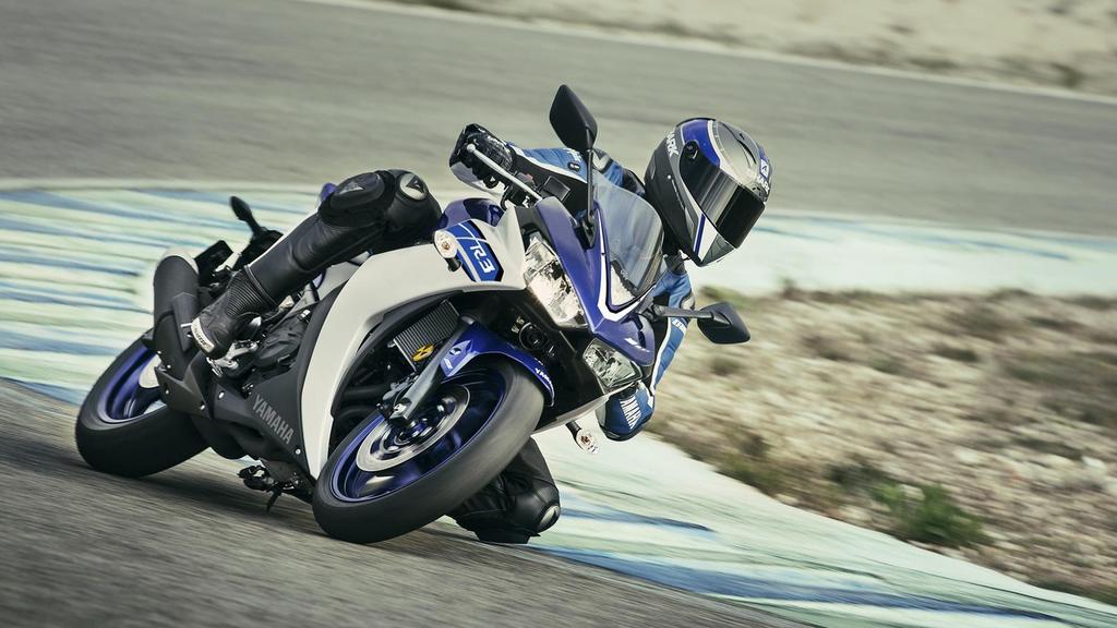 Leichter und alltagstauglicher Supersportler Die legendären Yamaha-Modelle der R-Serie setzen mit ihrem Stil, der Leistungsfähigkeit und ihrer fortschrittlichen Technologie Standards in der Welt der