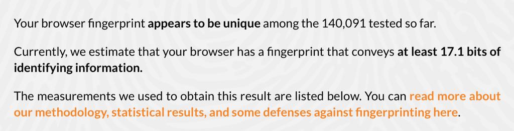 Browser-Entropie Misst den Informationsgehalt in Bits Bsp. Geschlecht: Informationsgehalt ist 1 Bit Bsp.