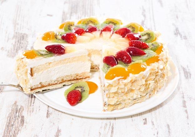 Diese Torte ist zugleich Gaumenfreude und Augenschmaus.