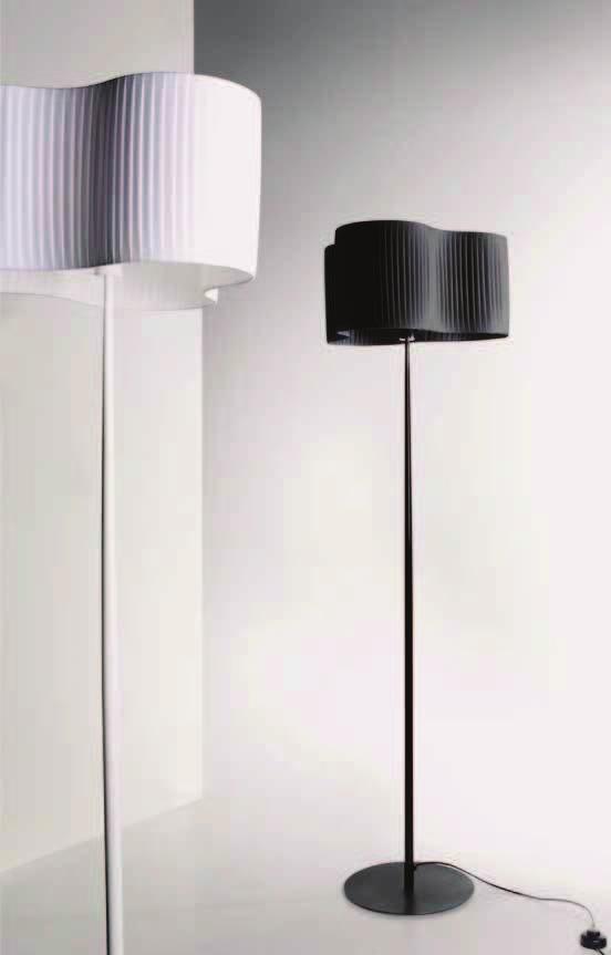 TRIFOGLIO Design ABS Studio Leuchtenkollektion mit Schirm aus feuerfestem Stoff in schwarz oder.