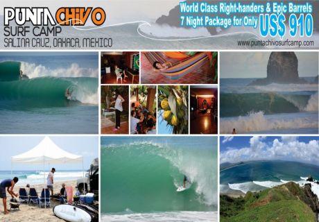 SURF CAMP PUNTA CHIVO, SALINA CRUZ, OAXACA, MEXICO Zusammenfassung Punta Chivo