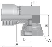 B4 Dichtkopf mit BSP-Überwurfmutter 90 Kompaktbogen BS 5200-E Geprüfte serie für Schlauchtypen: 801 / 804 / 821 / 821FR / 831 / 836 /