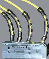 Lichtleiter mit zu kleinem Biegeradius Steckverbindungen und Leitungsverlegung Da beim byteflight der Lichtleiter