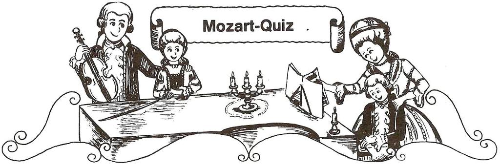 Was weißt du bereits über Wolfgang Amadeus Mozart, sein Leben und seine Familie? Kreuze die richtigen Antworten an! 1 Wo steht Mozarts Geburtshaus?