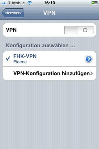 VPN Konfiguration