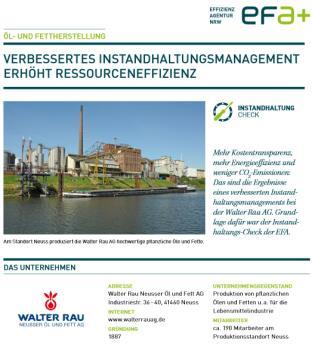 pdf OLEON GmbH, Emmerich: Optimiertes Instandhaltungsmanagement erhöht Prozessqualität http://www.ressourceneffizienz.