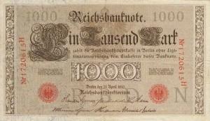 Lieferzeitraum: ca. 03.1922 Kaufkraft: 34 / 18,26 Goldmark lt. Seriennummern: - / 5.433.953 / - lt. Seriennummern für M: 63.780.200-69.214.153 lt. Reichsschulden-Kommission: 25.038.000 (bis 29.11.