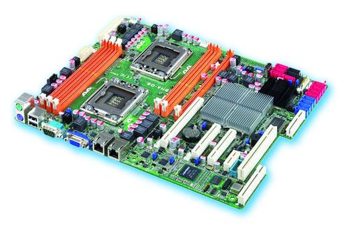 DDR3-RAM PC1066/1333 mit ECC, erweiterbar bis 48 GB integrierter Intel Dual EtherExpress PRO/1000, Aspeed AST2050 Grafikcontroller integrierter 6-Kanal SATA II Controller mit RAID-Level 0,1,5,10