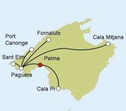 7 Nächte inklusive Vollpension Übernachtung der Wandertour) Eintritte und Transfers laut Programm Reiseleitung Voraussetzung: Grundkondition Mindestteilnehmer: 10 Personen Flughafen: Palma de