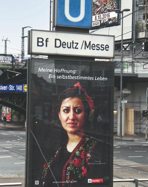 Im Kölner Straßenland stehen mehrere hundert Werbeflächen für die städtischen Informationskampagnen zur Verfügung.