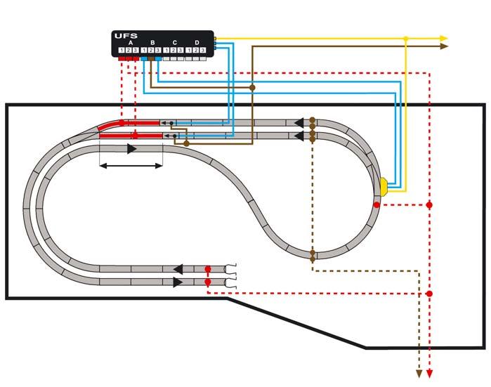 Grafik aus Märklin Magazin 05/2006: H0-Anlage kompakt Folge 3 Anschluss Schattenbahnhof 2