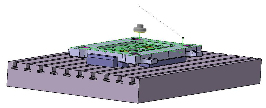 Für die Zustellbewegung aus Bild 2.58 wurde ein vordefiniertes Makro verwendet und eine Komponente des Makros gelöscht.