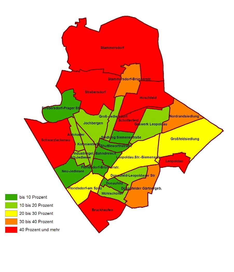 3 Wohnversorgung: Umfang und Struktur Karte 6 Größere Wohnungen am Stadtrand