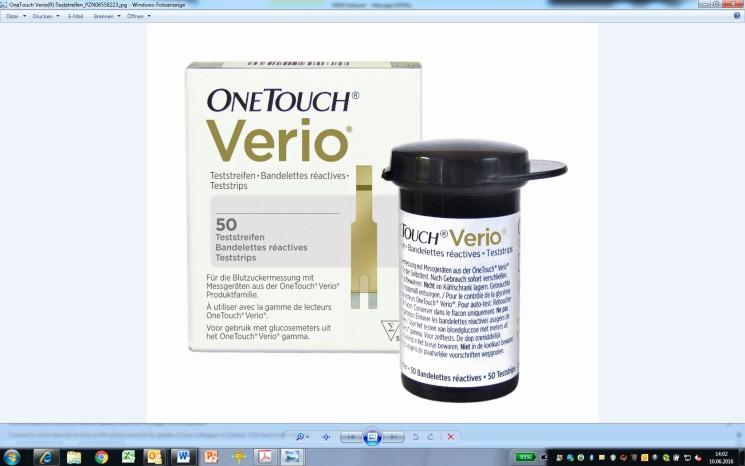 OneTouch Verio Teststreifen: 1 x 50 Stück PZN 06558223 Schnelle und genaue Messung mit geringer Blutmenge 0.