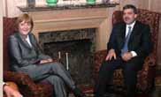 Außenminister, Abdullah Gül, bei einem