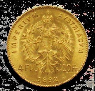 875 Franz Josef 4 Florin Krone