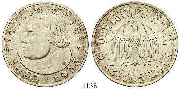 , vz/vz+ 45,- 1136 2 Reichsmark 1933, G.