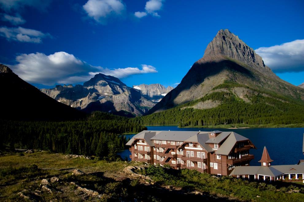 Glacier National Park, Montana Übernachtung Hotels am Lake McDonald, Many Glacier, Rising Camping Grosse Campingplätze