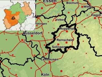 Region Bergisches Städtedreieck Wirtschaftliche Entwicklung Region nicht auf den Wirtschaftsbereich des Verarbeitenden Gewerbes beschränkt.