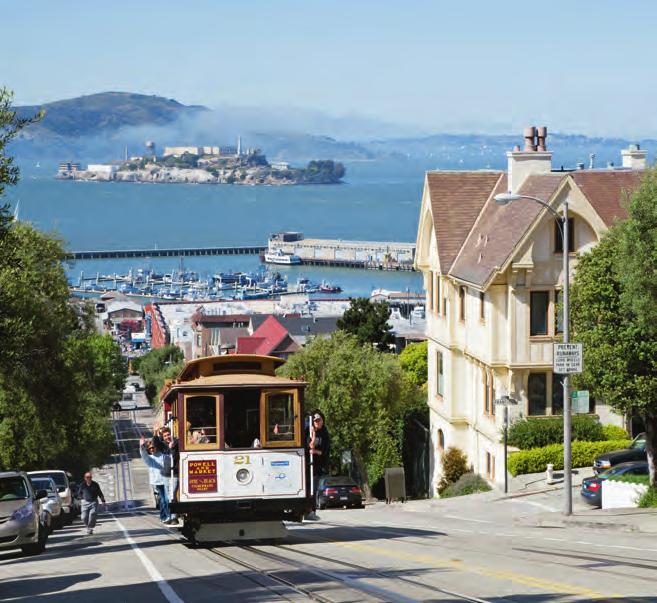 É Blick auf die Bucht von San Francisco mit der Insel Alcatraz (Ñ S. 43). Unterwegs in San Francisco 40 Sehenswertes.