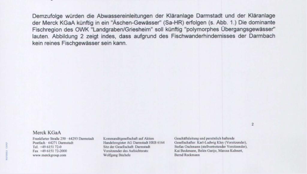 .MERCK m Widerspruch dazu wird in dem elektronisch zur Verfügung gestellten Kartenmaterial das Einzugsgebiet des "unteren