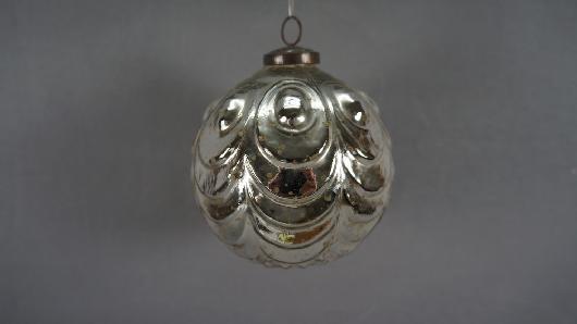 silber, 7 cm Weihnachtskugel