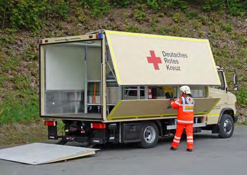 GWS-430L BtLKW-NRW Gerätewagen Schwenkwand Betreuung Beladekonzept: Land