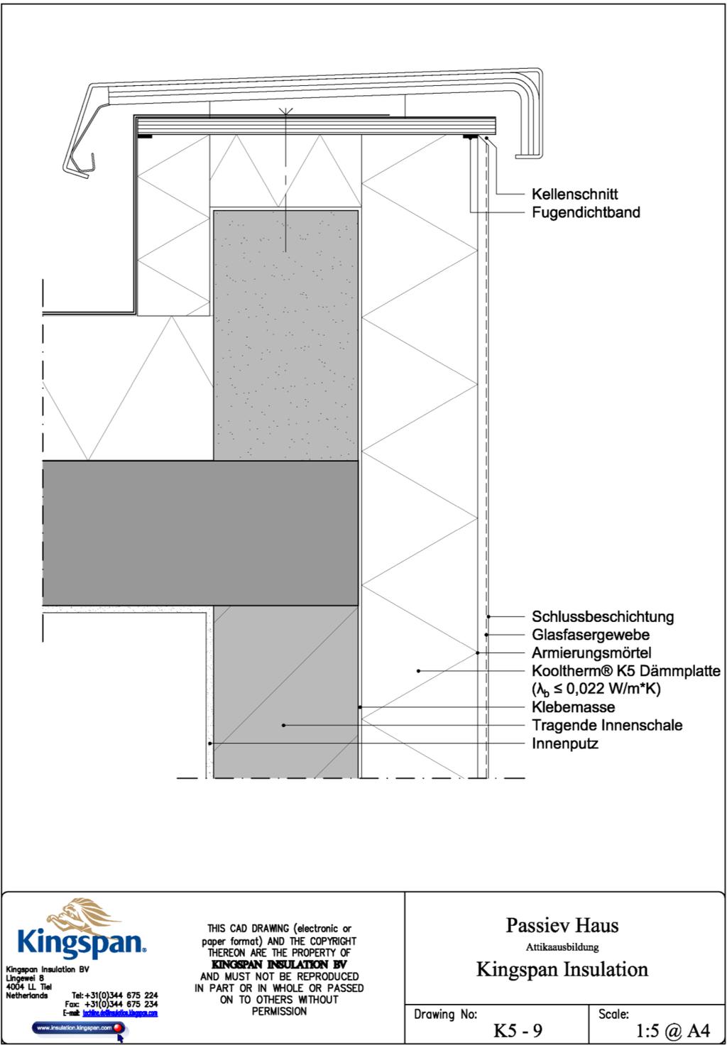 Passivhaus Institut WDV-System mit Kooltherm K5 022 Seite 39