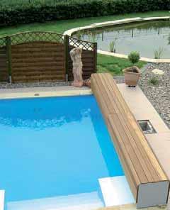 6 Die Lage des Schwimmbeckens im Außenbereich: Das Beckensytem? harmonisch in die Gartenlandschaft integrieren.