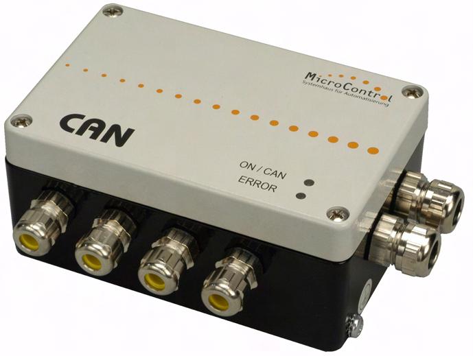 Überblick Einsatz der µcan.4.ai-box 2. Einsatz der µcan.4.ai-box 2.1 Überblick Die µcan.4.ai ist das ideale Gerät zum Erfassen und Linearisieren von analogen Standardsignalen ±10V, 0..20mA oder 4.