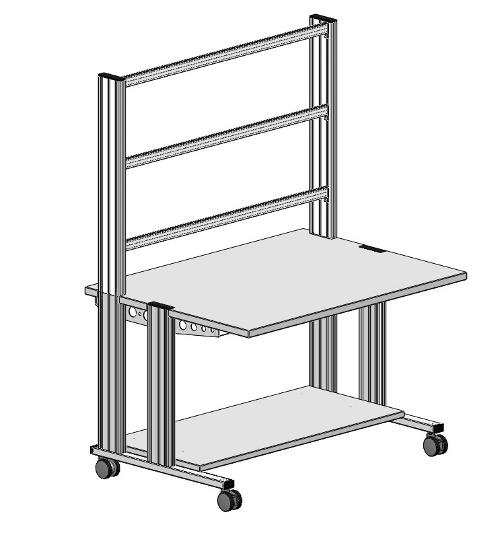 Pos. Bezeichnung Bestell-Nr. Anz. 21 Mobiler IMS Experimentierstand, SybaPro, 1200mm, 2 etagig.