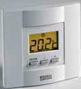 Temperaturmesswertes Zeitproportionale Regelung für Heizkessel oder reversible Wärmepumpe Sollwerteinstellung je nach Betriebsart Anzeige der Raum- und Solltemperatur TYBOX 31 TYBOX 51 TYBOX 53