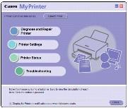 Nützliche Anwendungssoftware Seite 27 von 493 Seiten My Printer steht für Macintosh-Computer nicht zur Verfügung. Doppelklicken Sie auf dem Desktop auf das Symbol (My Printer).