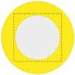 LongLife Klarsicht-Kreis lieferbar in 6 Standardfarben zur Kennzeichnung von