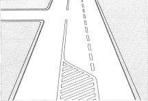 36 Arbeitsblatt 11 Sperrflächen, Leitlinien und vorgeschriebene Fahrtrichtung Auf den meisten Straßen sind weiße Linien aufgetragen. Die so genannte teilt die Fahrbahn in zwei Hälften.