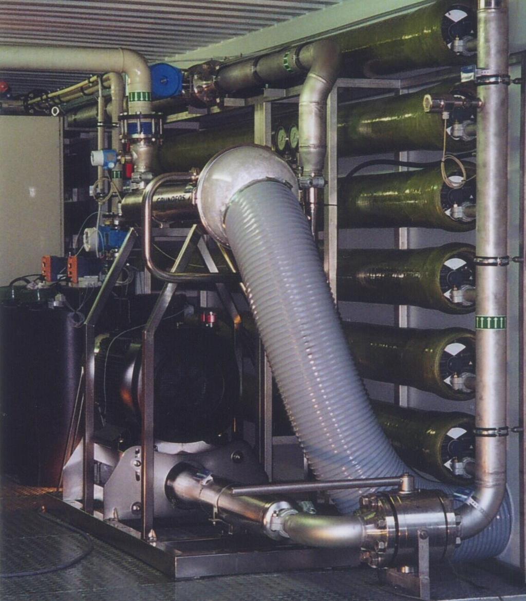 Energierückgewinnungssystem 6 9 KW pro m³ Trinkwasser