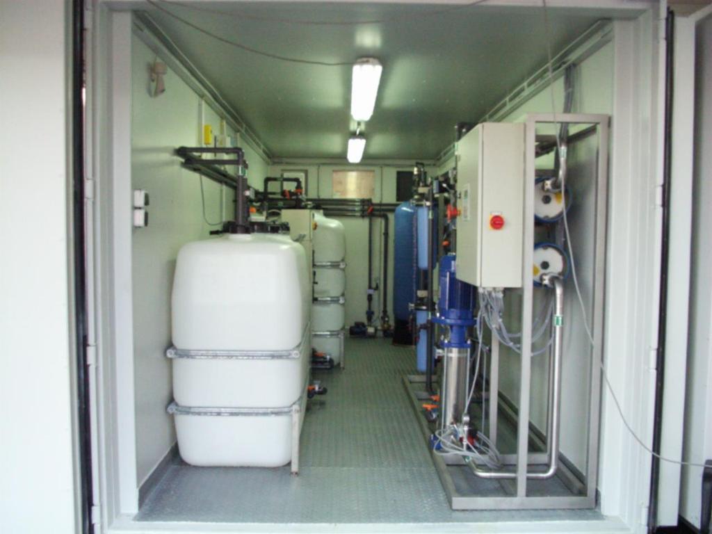 Wasseraufbereitung Brunnenwasser Anwendungsfall 2 : Produktion von Tafelwasser aus Brunnenwasser Verfahrenskombination 1.