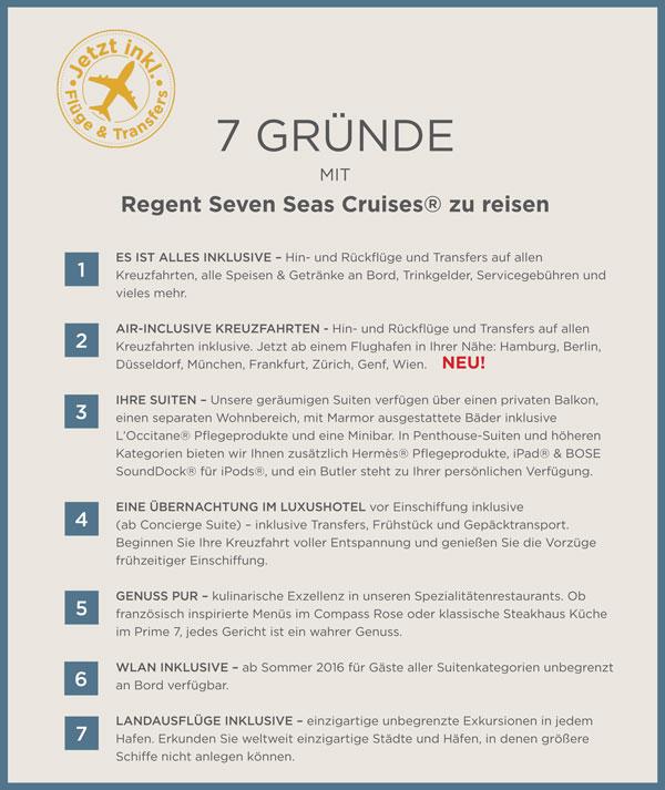 Regent Seven Seas Cruises SEVEN SEAS VOYAGER****+ 42.363 BRT * Bj.