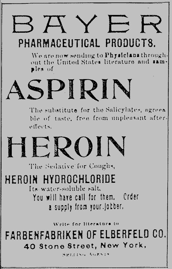 Geschichte der Drogenkontrolle 19. Jahrhundert: Opium, Kokain, Heroin, Cannabis, etc. finden als Medikamente bzw.