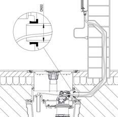 2 Für den Anschluss der elektrischen Leitungen und des Luftschlauchs für den Drucksensor ist bauseits ein Kabelleerrohr DN 50 vorzusehen.